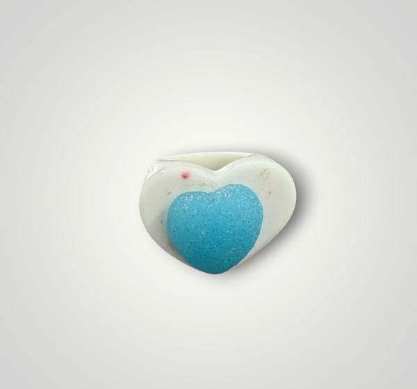 Anello cuore Caramella gommosa zucchero vari colori