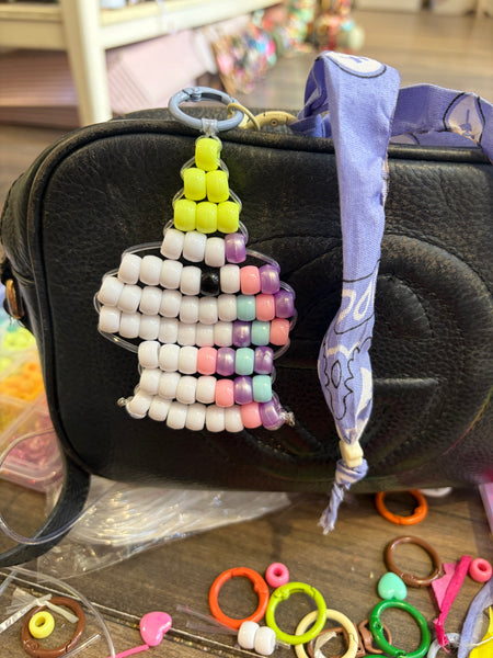 Pimp your bag Colors keychain unicorno  portafortuna  pony Beads Vari utilizzi e vari colori