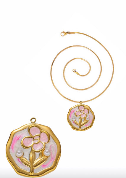 Collana Love Little Italy retro’ Flower vari disegni