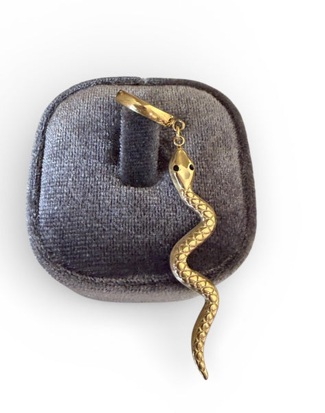 Mono orecchino serpente lungo