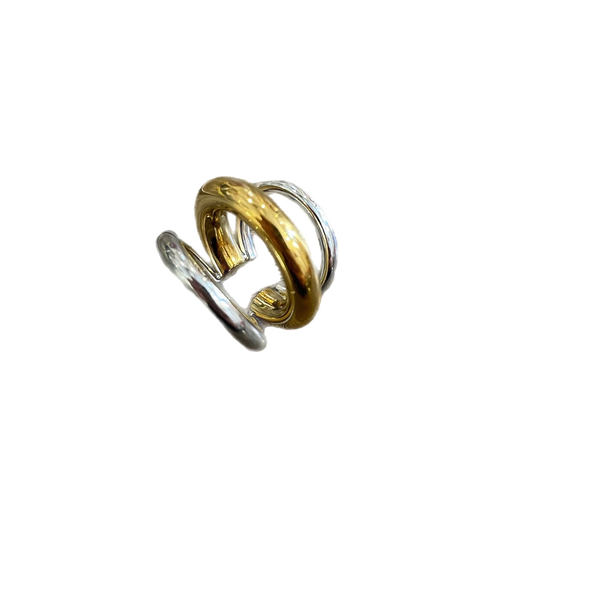 Mono earcuff triplo bicolor