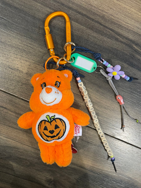 Pimp your Bag Keychain charms per borsa e portachiavi in peluche  care bears orsetto del cuore angelorso arancione zucca halloween