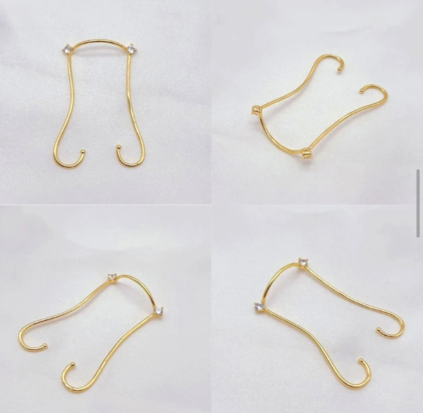 Shaper due punti luce gioielli per il viso face jewels 
orecchino per il naso setto nasale
Bridge clip non serve avere il buco
