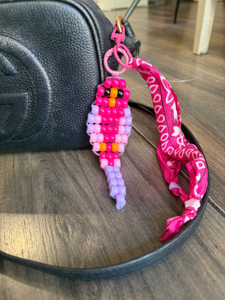 Pimp your bag Colors keychain pappagallo colorato pony Beads Vari utilizzi e vari colori