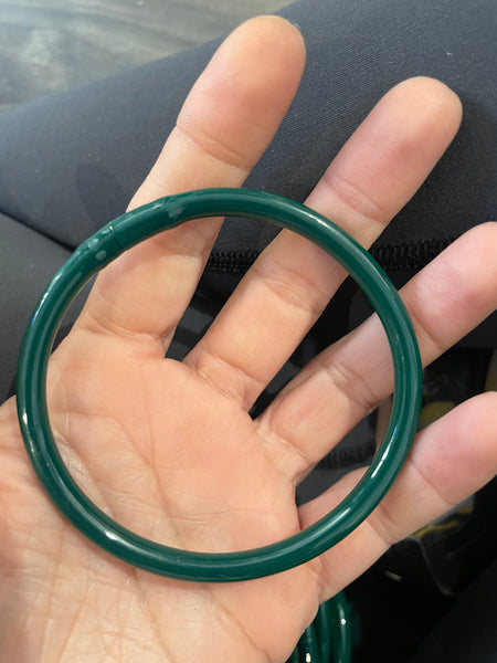 Jelly bangle verde petrolio brillante