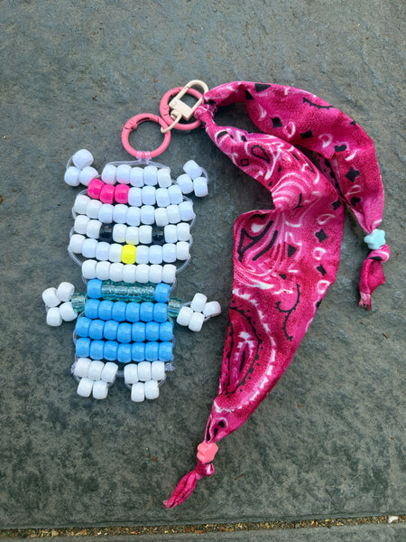 Pimp your bag Colors keychain gattino pony Beads Vari utilizzi e vari colori