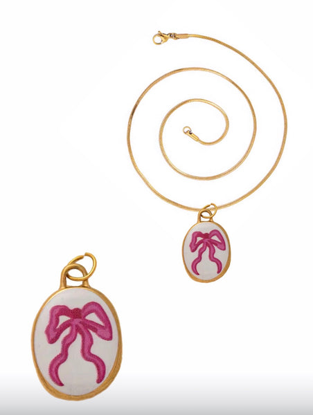Collana fiocco  Little Italy retro’ vari disegni