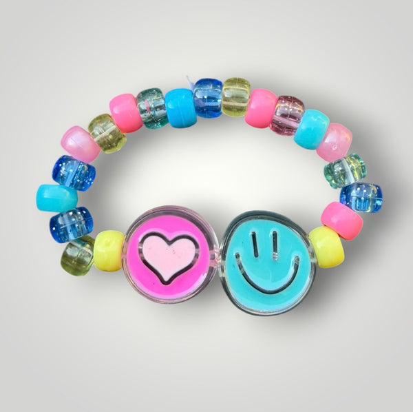 Bracciaie Colors pony Beads Smile  e Cuore vari colori