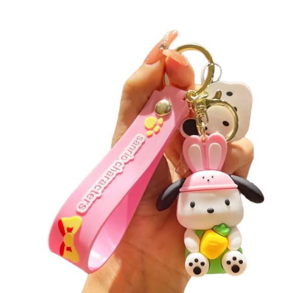 Pimp your Bag Keychain charms per borsa e portachiavi Pochacco carotina