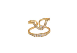 Anello Melory per unghia crystal con micro punto luce