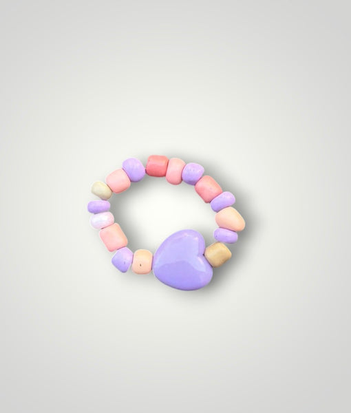 Anello colors con cuore vari colori