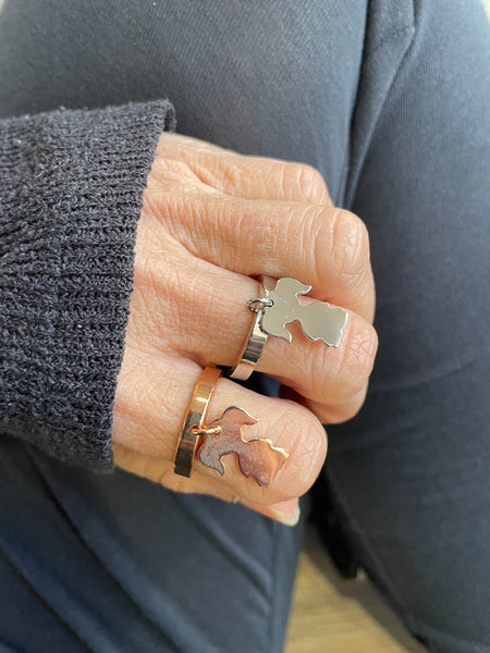 Anello regolabile So glamour bimba  due varianti colore