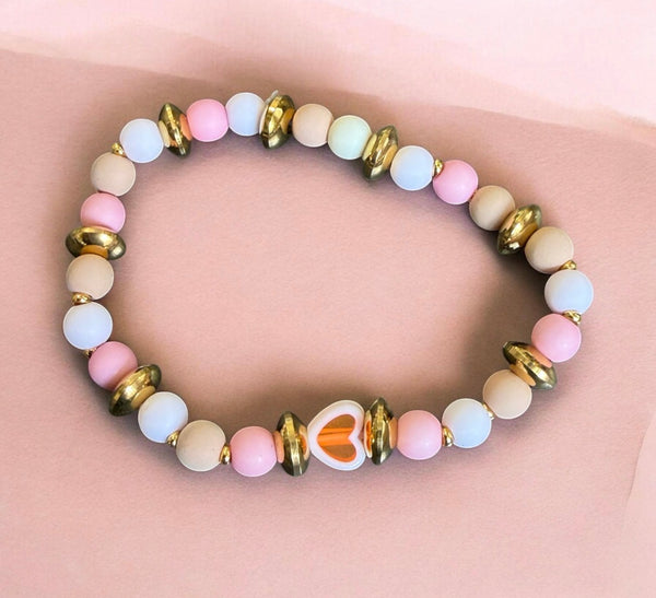 Bracciaie con cuoricino amorevole vari colori
