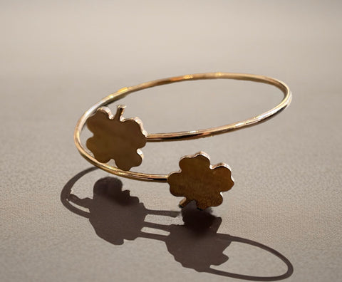 Bracciale So Glamour doppio quadrifoglio  due varianti colore