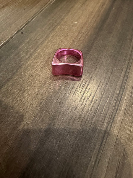 Anello resina metallizzata