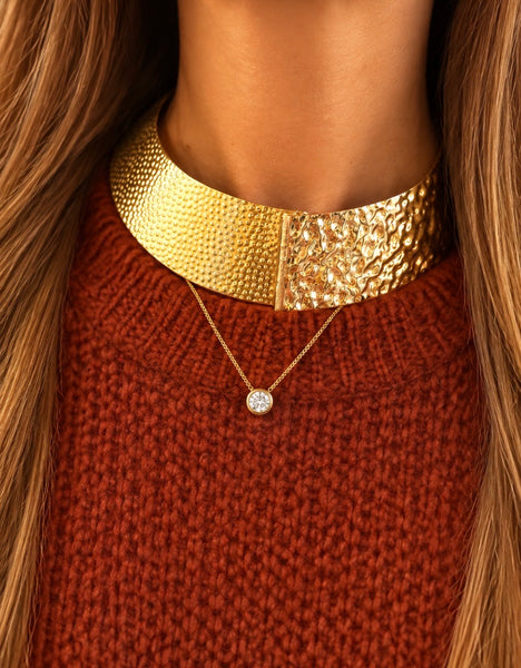 Collana delle Dee rigida Pollon lavorata