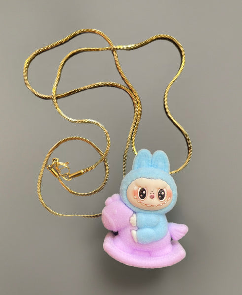 Collana Labubu cavalluccio a dondolo vari colori