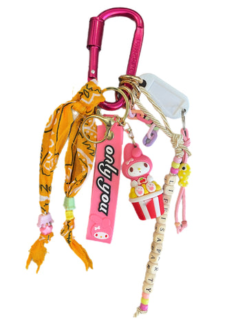 Pimp your Bag Keychain charms per borsa e portachiavi My Melody popcorn