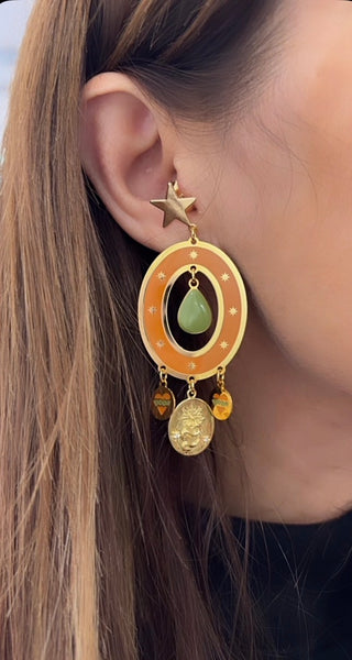 Coppia orecchini principessa Glam Gipsy Desert Sun