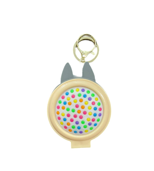 Spazzola e specchietto Labubu portachiavi Pimp your Bag vari colori