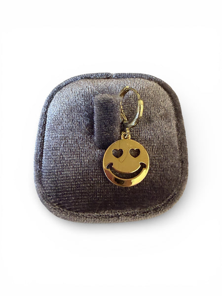 Mono orecchino smile occhi cuore