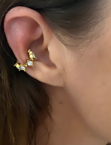 Earcuff Isla Bonita Crystal punti luce abrtract Leyla