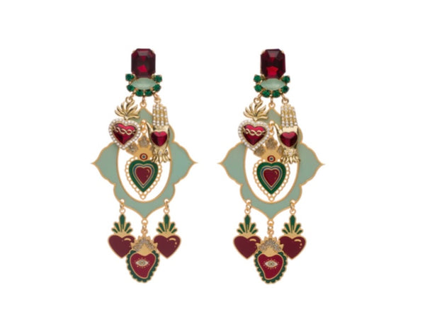 Coppia Orecchini principessa glam gitan love