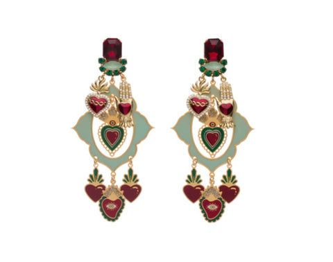 Coppia Orecchini principessa glam gitan love