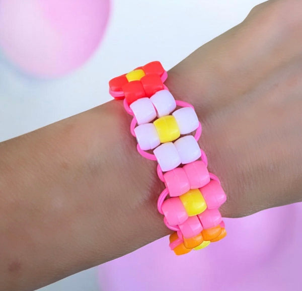 Bracciale Colors Flowers pony Beads