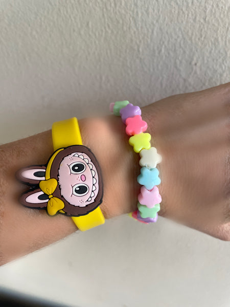 Bracciale Beads giro stelline   vari colori