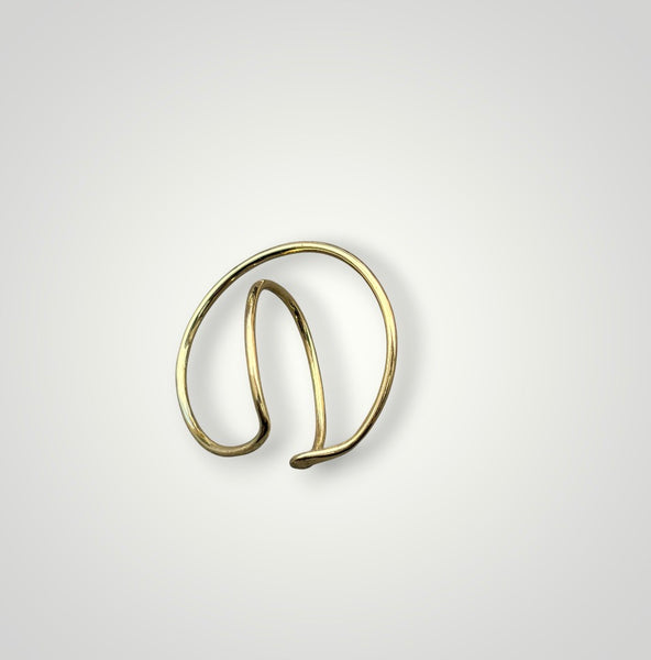 Mono earcuff Luna cerchio doppio orecchino senza buco