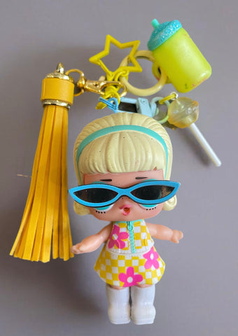 Pimp your Bag Lol capelli biondi  con occhiali da sole estraibili