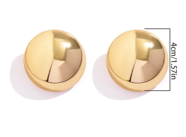 Coppia Orecchini unica maxi sfera due varianti colore