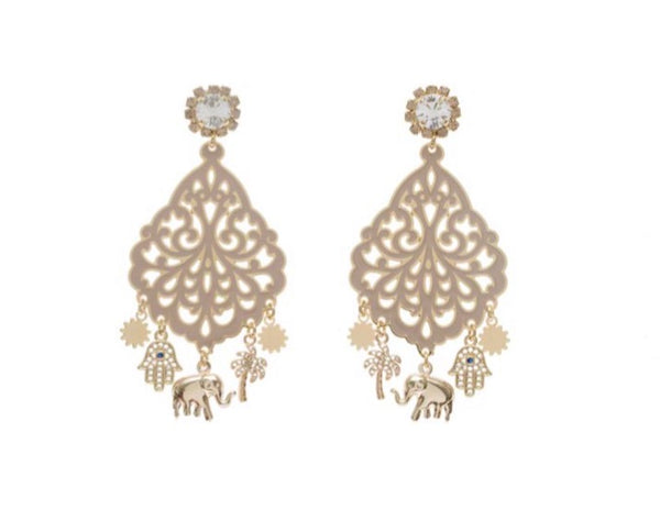 Coppia Orecchini Principessa Glam Mun Almond