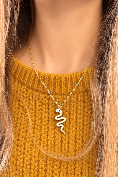 Collana cuore Isla Bonita serpente e punto luce due varianti  colore