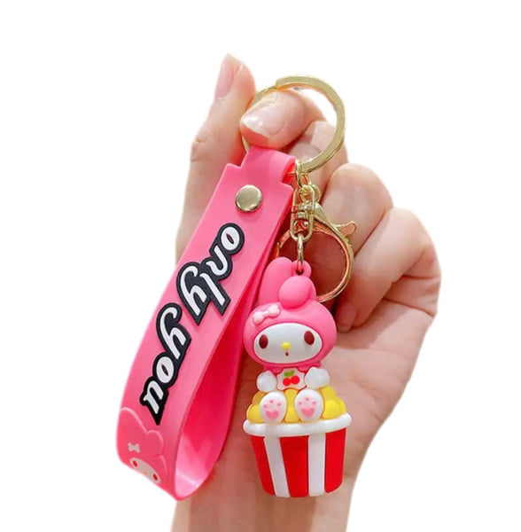 Pimp your Bag Keychain charms per borsa e portachiavi My Melody popcorn