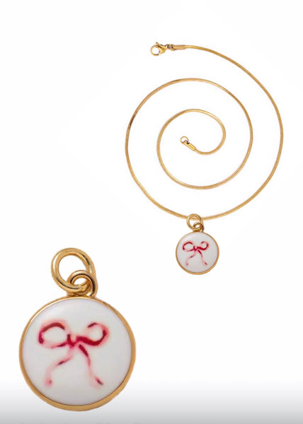 Collana fiocco  Little Italy retro’ vari disegni
