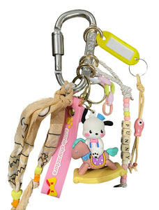Pimp your Bag Keychain charms per borsa e portachiavi Pochacco cavalluccio a dondolo