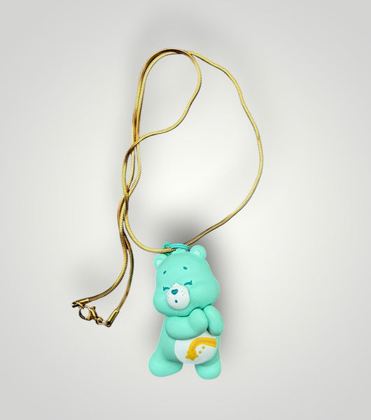 Collana Orsetto del cuore catenina 50 cm vari colori