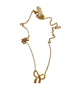 Collana girocollo fiocco nastro due varianti colore