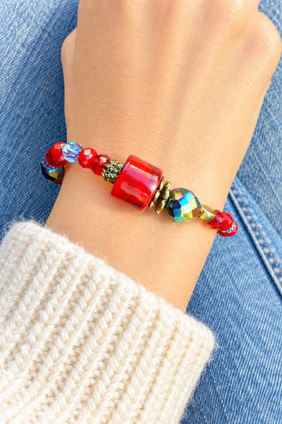 Bracciale Colors labyrinth con cubo