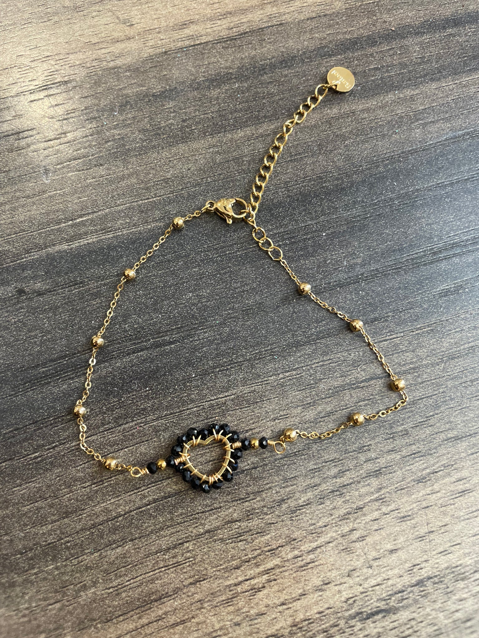 Cavigliera cuore e micro cristallini