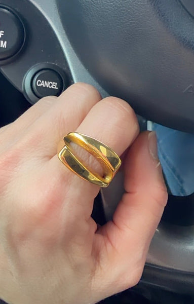 Anello Rita effetto doppio