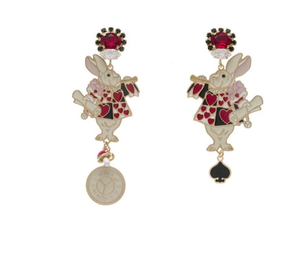 Coppia Orecchini Principessa Glam Alice coniglio