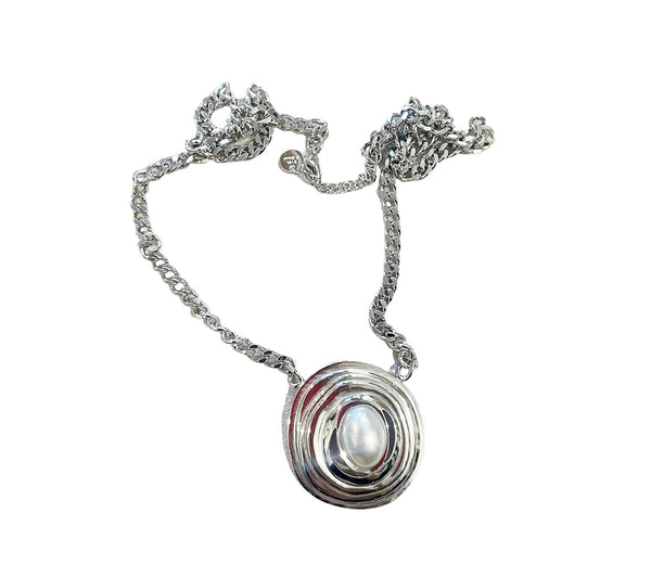Collana Katia  con perla centrale due varianti colore