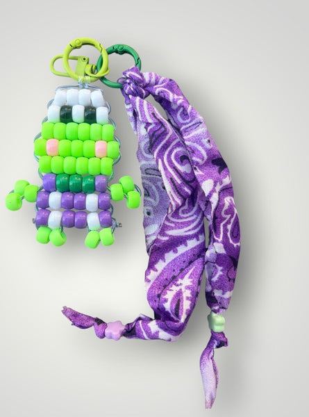 Pimp your bag Colors keychain ranocchia   pony Beads Vari utilizzi e vari colori