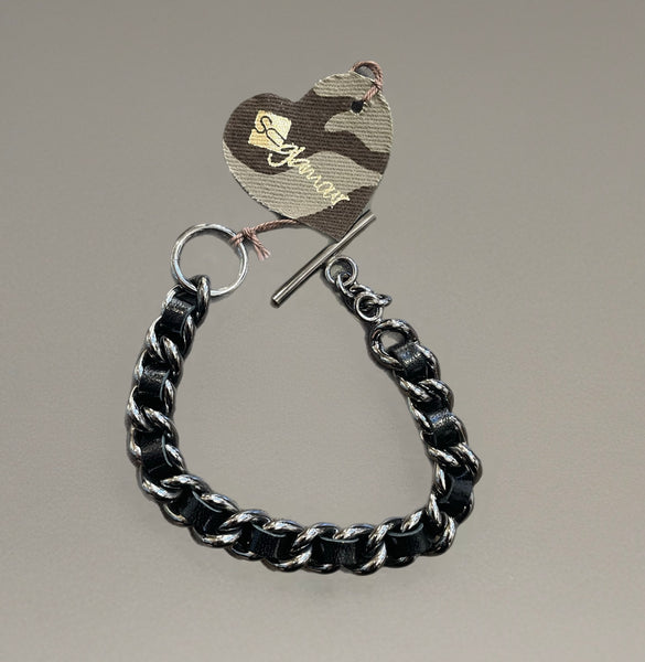Bracciale groumette pelle So Glamour vari colori