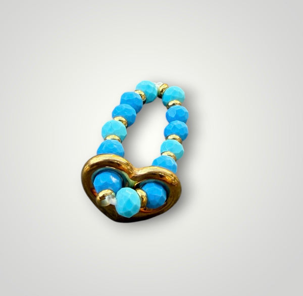 Anello Colors cuore chain e cristalli