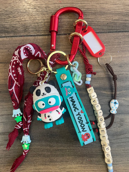 Pimp your Bag Keychain charms per borsa e portachiavi hangyodon panda