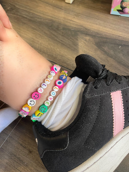 Cavigliera multi charms smile fruit parolina vari colori